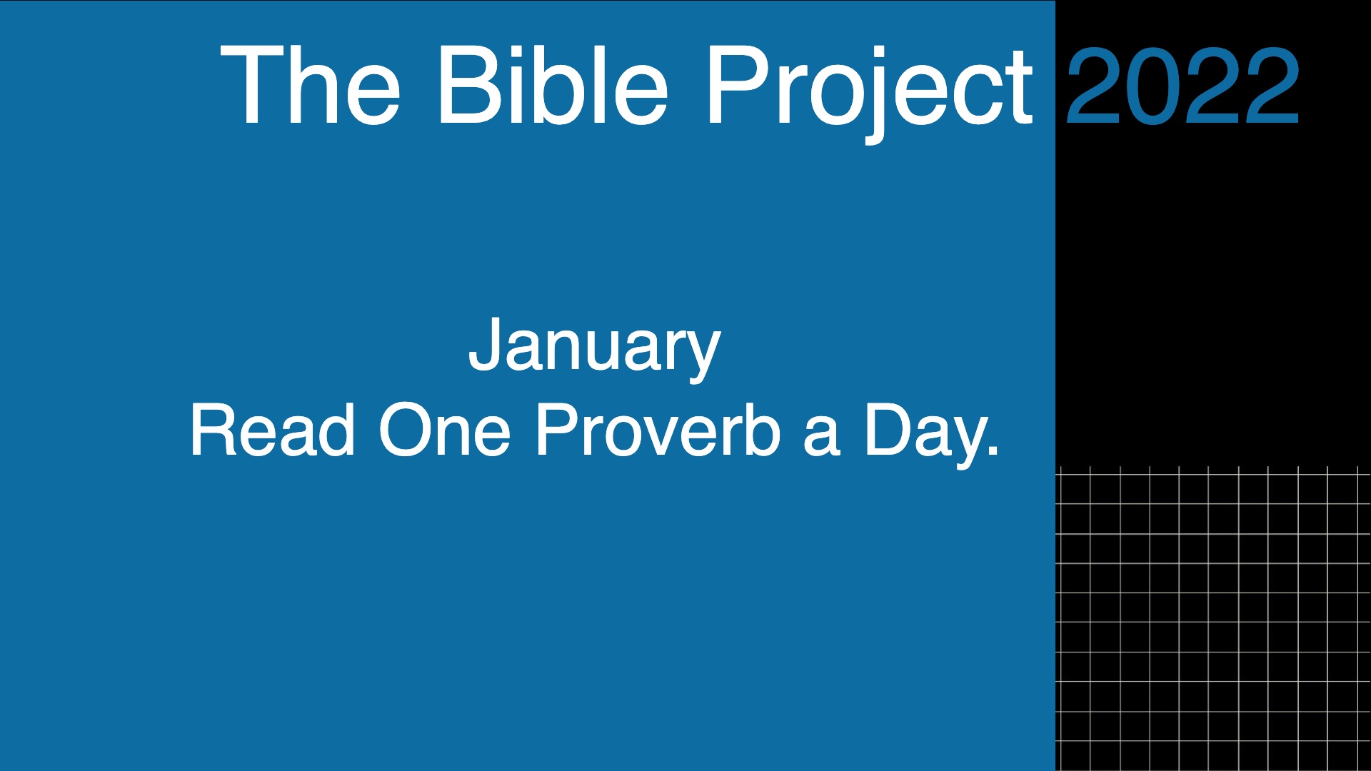 The Bible Project 2022
