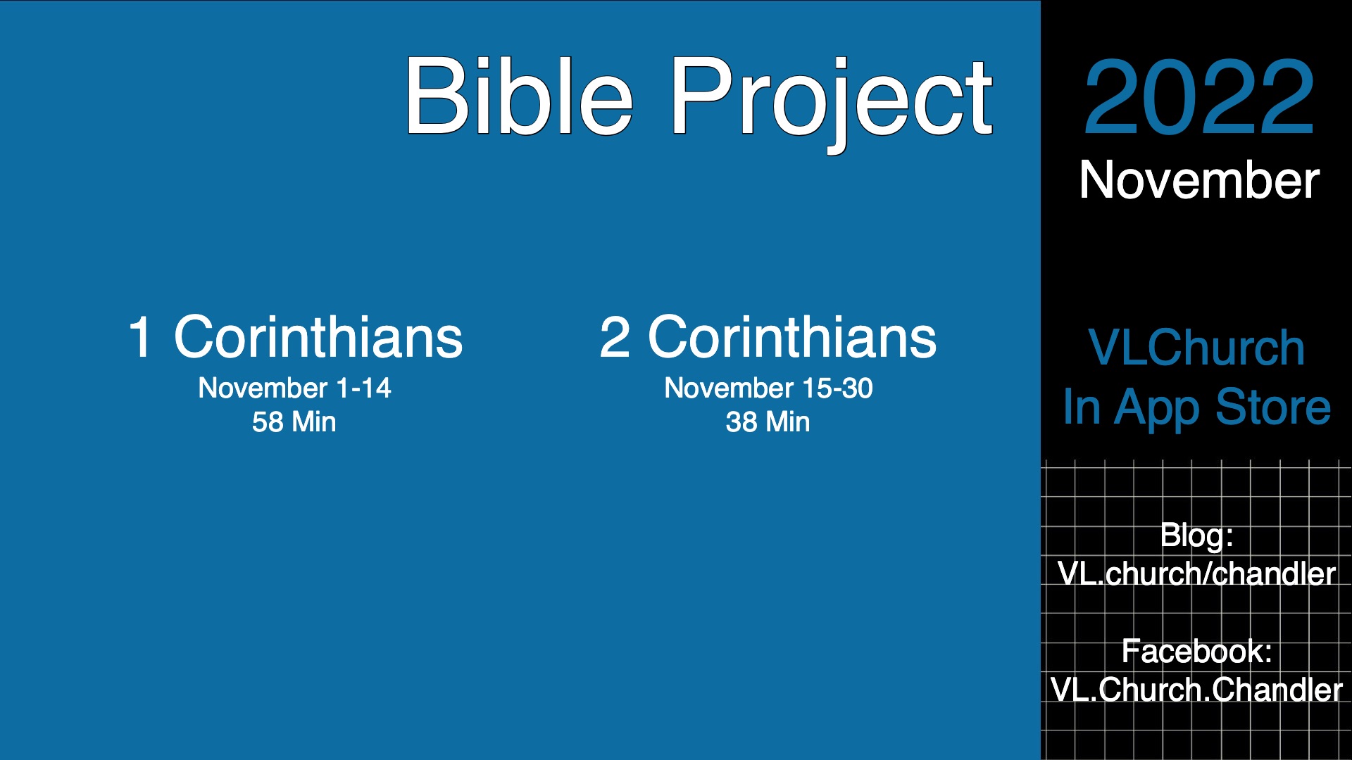 Bible Project 2022 November